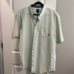 Vans Green Short Sleeve Button Down Shirt